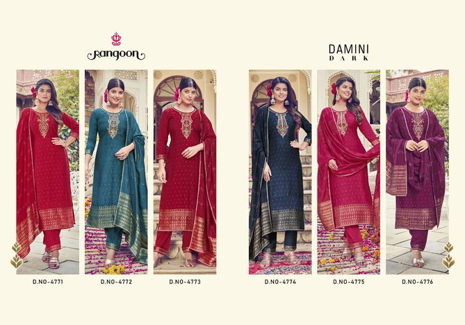 Rangoon Damini Dark Trending Wear Readymade Suits Catalog
